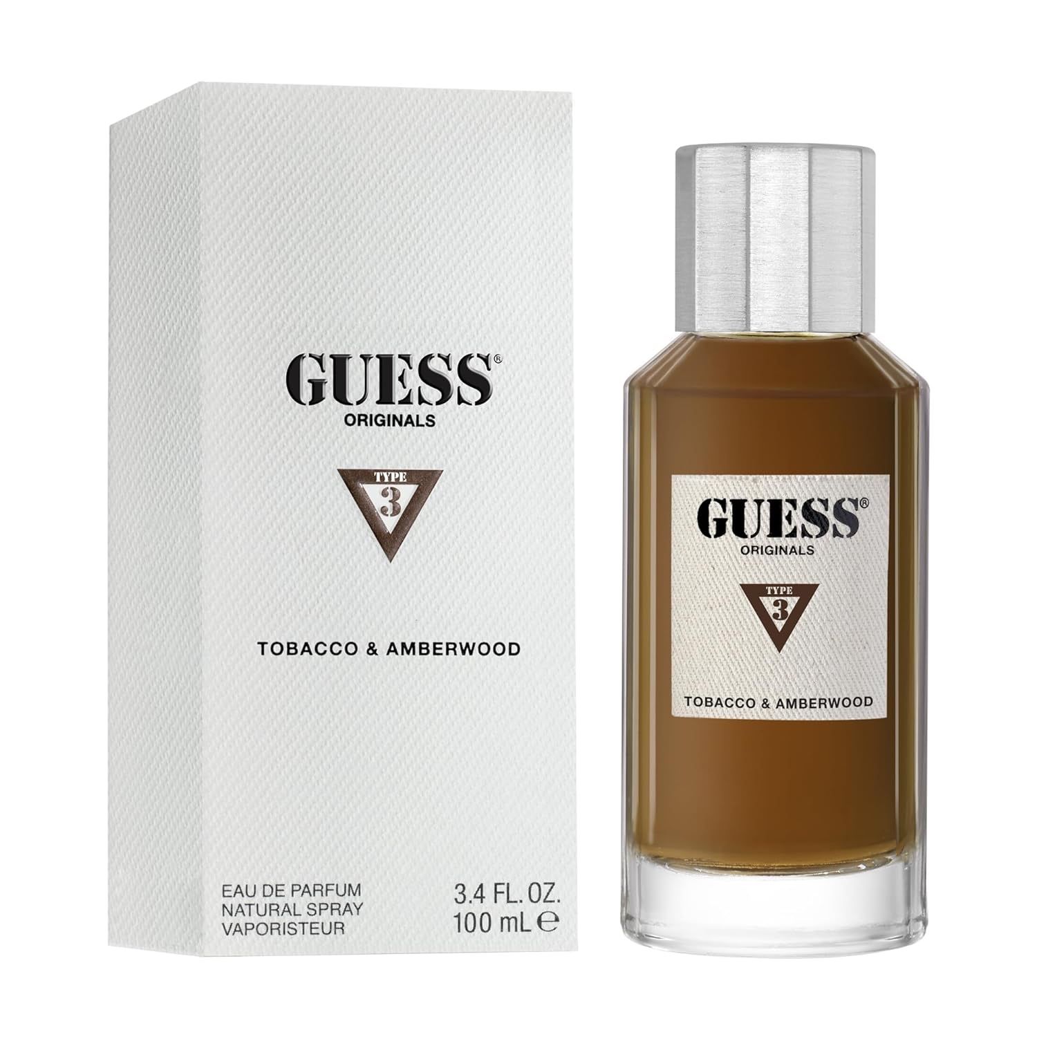 GUESS ORIGINALS TYPE 3 TABACCO AMBERWOOD UNISEX 100 ML EDP