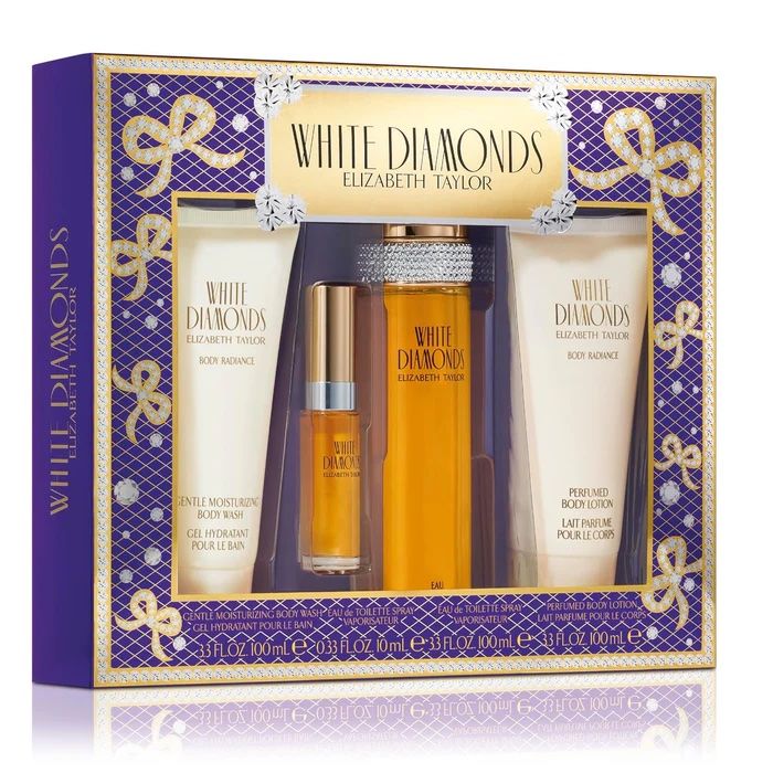 ESTUCHE ELIZABETH TAYLOR WHITE DIAMONDS (4 PIEZAS)