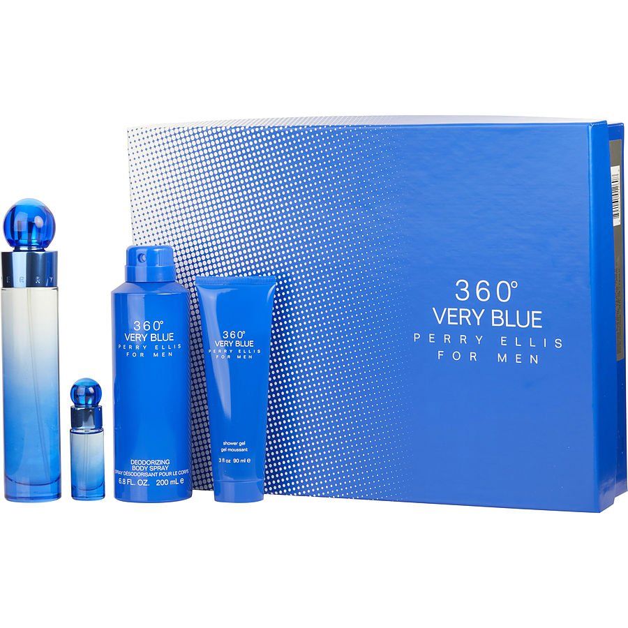 ESTUCHE PERRY ELLIS 360 VERY BLUE (4 PIEZAS)