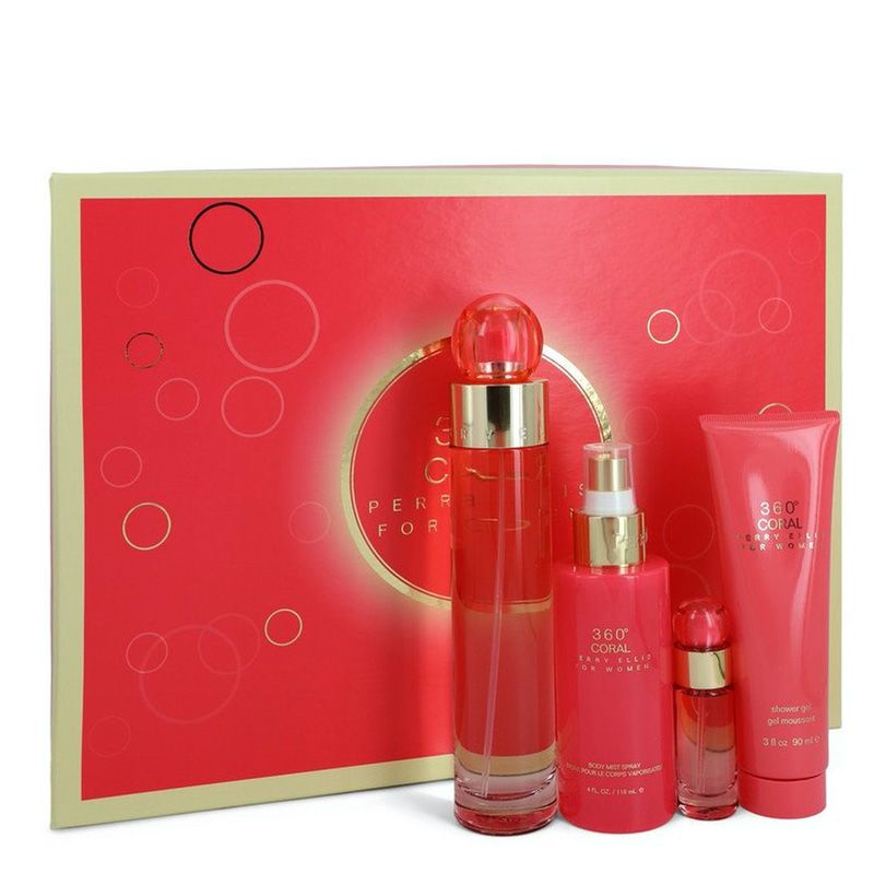 ESTUCHE PERRY ELLIS 360 CORAL (4 PIEZAS)