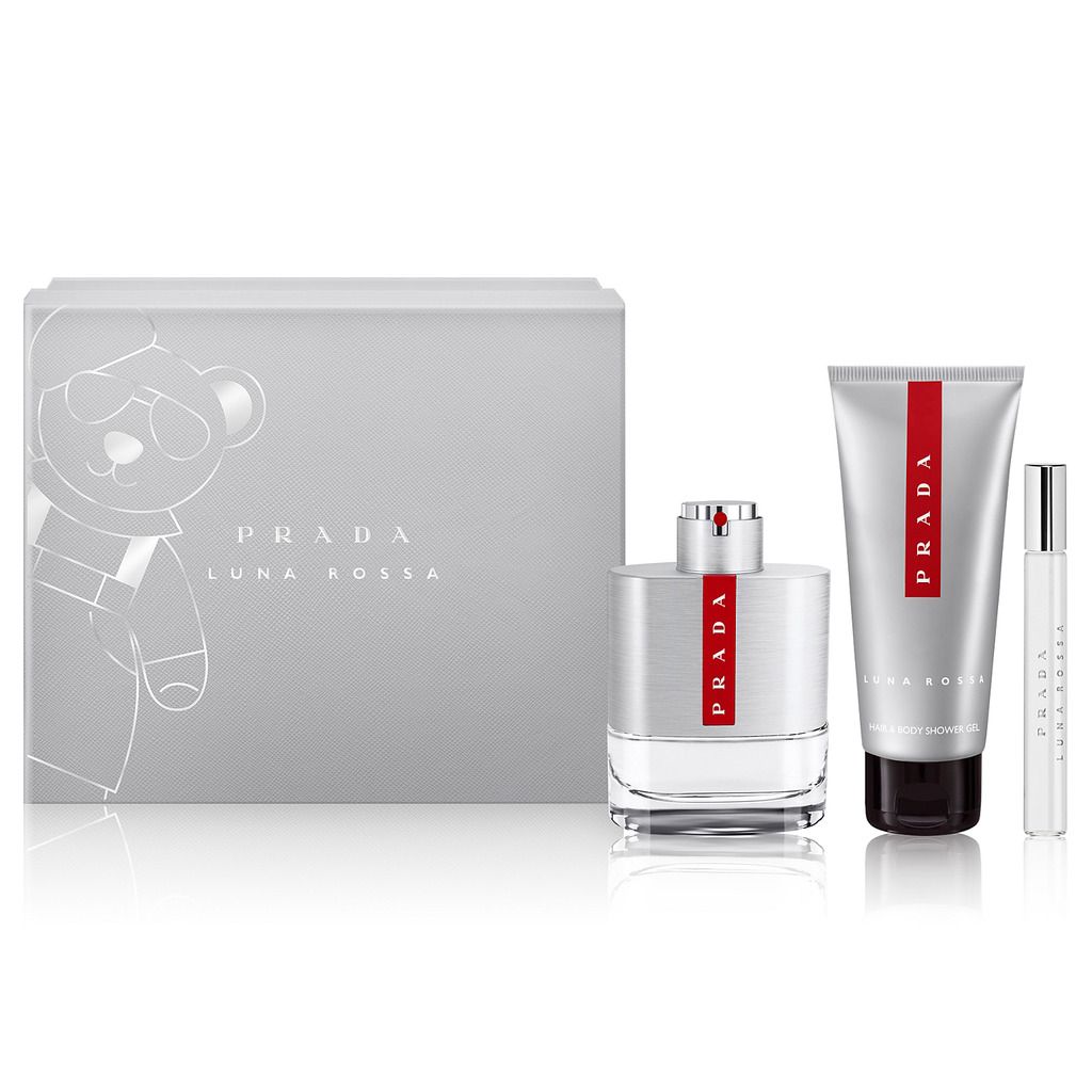 ESTUCHE PRADA LUNA ROSSA (3 PIEZAS)
