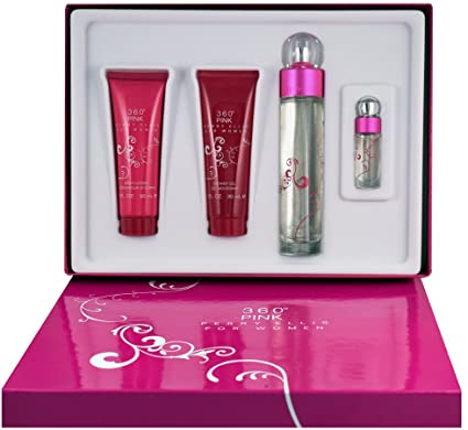 ESTUCHE PERRY ELLIS 360 PINK (4 PIEZAS)
