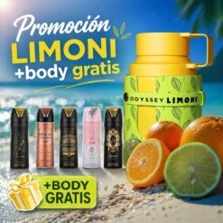 ARMAF ODYSSEY LIMONI UNISEX 100 ML EDP (BODY MIST GRATIS)