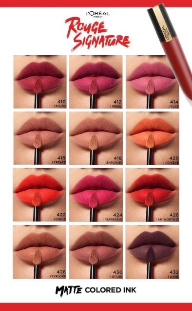 MAQUILLAJE L'OREAL PARIS (LABIAL LIQUIDO MATE) (422 DON’T)