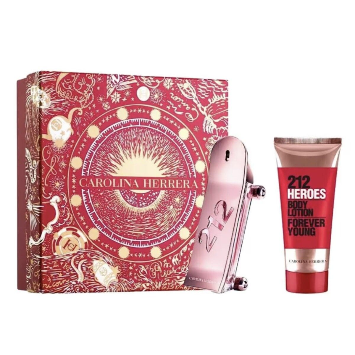 ESTUCHE CAROLINA HERRERA 212 HEROES FOREVER YOUNG MUJER (2 PIEZAS)